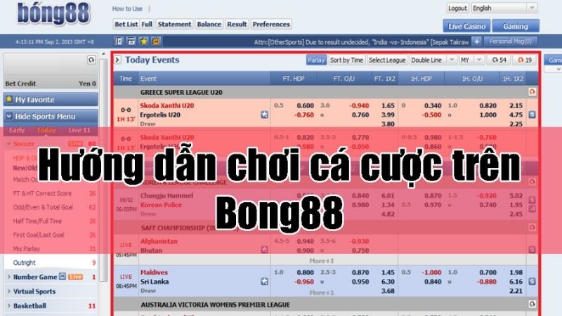 Cách đăng ký tài khoản chơi Bong88